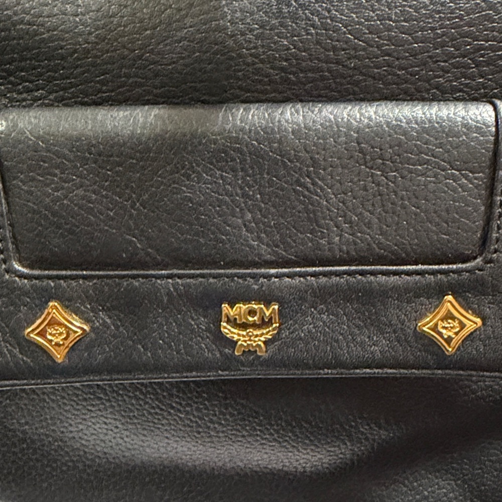 MCM Black Leather Backpack - Made in Germany - Picture 8 of 15